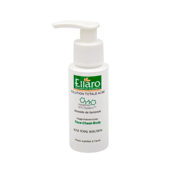Ellaro-Solution-Totale-Acne-Face-Chest-Body-60-Ml لوسیون صورت و بدن الارو با خاصیت ضد جوش قوی 60 میل