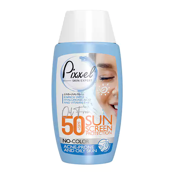 خرید کرم ضد آفتاب بی رنگ SPF50 پوست چرب و جوشدار پیکسل اصل-ایریکت