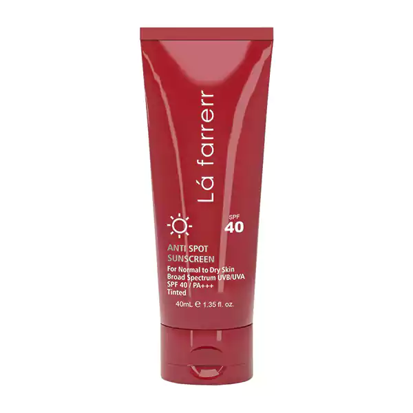 خرید کرم ضد آفتاب و ضد لک رنگی پوست های خشک و معمولی SPF40 لافارر اصل-ایریکت